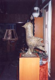 "פסל הציפור" הוכן ע"י הפסלת חנה אורלוף, הוצב בשנות ה-60 בגן העירוני באילת
